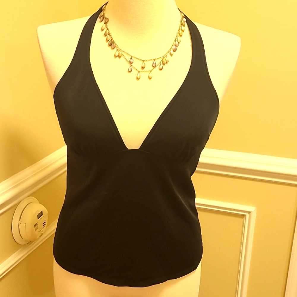 VS Halter Top Tankini Size Large In Black